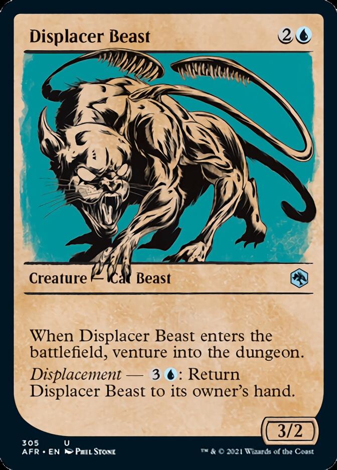 Displacer Beast (Showcase) [Dungeons & Dragons: Adventures in the Forgotten Realms] - Evolution TCG
