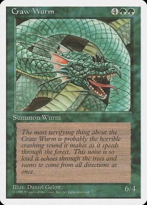 Craw Wurm [Fourth Edition] - Evolution TCG