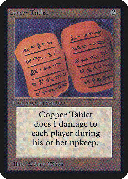Copper Tablet [Limited Edition Alpha] - Evolution TCG