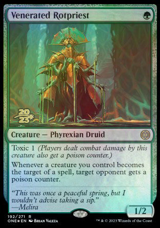 Venerated Rotpriest [Phyrexia: All Will Be One Prerelease Promos] - Evolution TCG