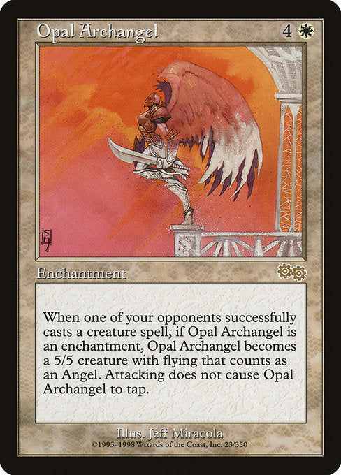 Opal Archangel [Urza's Saga] - Evolution TCG