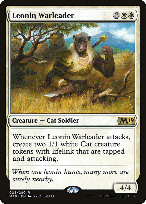 Leonin Warleader [Core Set 2019] - Evolution TCG