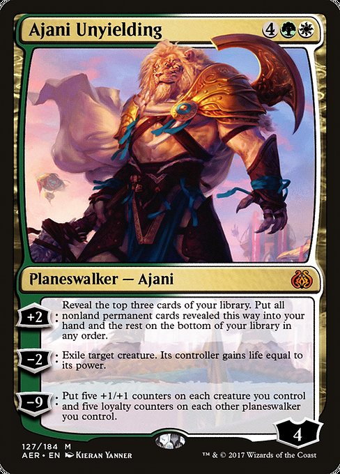 Ajani Unyielding [Aether Revolt] - Evolution TCG | Evolution TCG