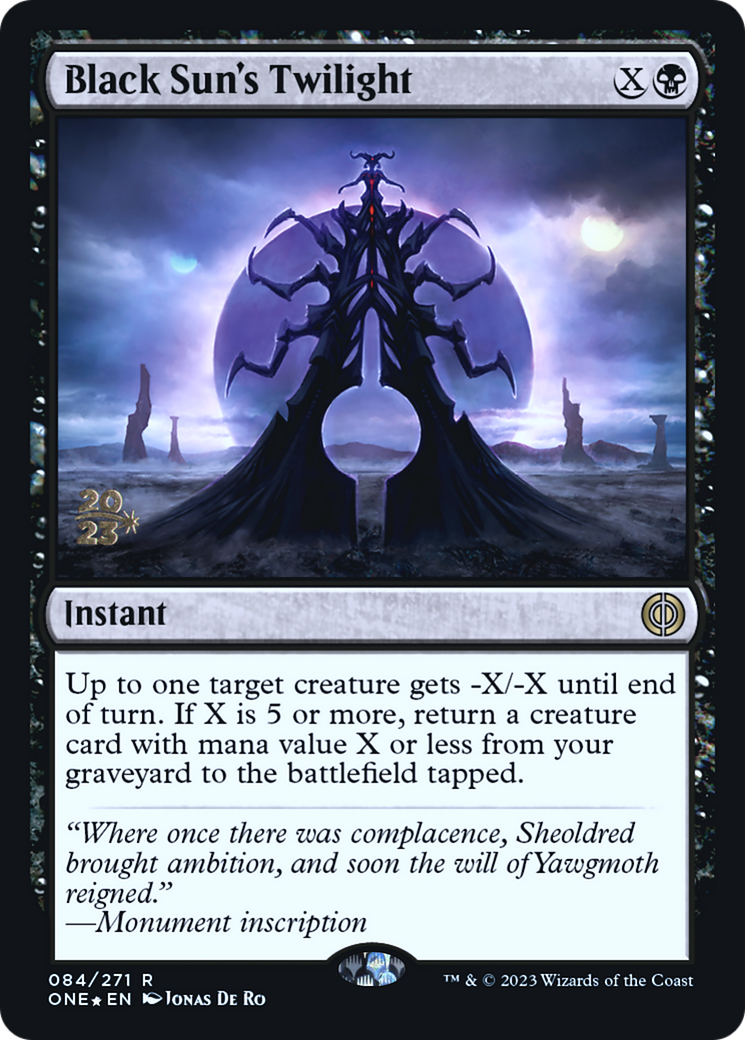 Black Sun's Twilight [Phyrexia: All Will Be One Prerelease Promos] - Evolution TCG