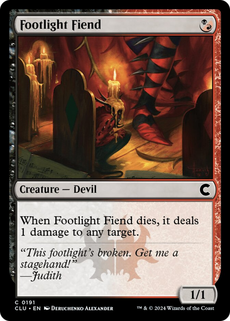 Footlight Fiend [Ravnica: Clue Edition] - Evolution TCG