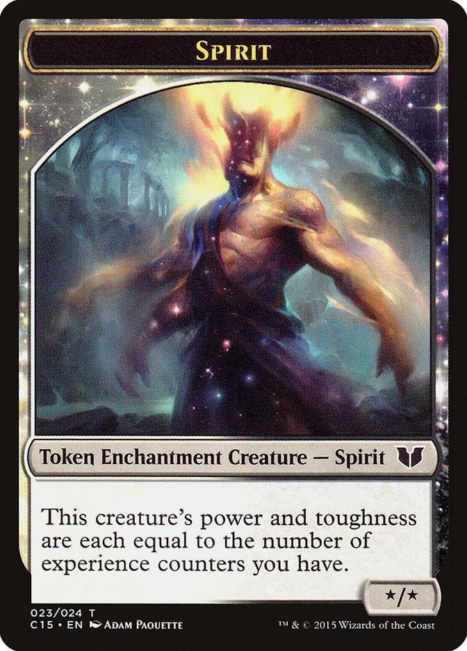Knight (005) // Spirit (023) Double-Sided Token [Commander 2015 Tokens] - Evolution TCG