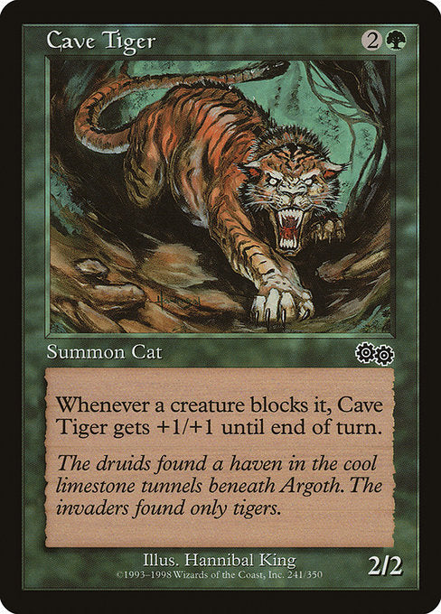 Cave Tiger [Urza's Saga] - Evolution TCG