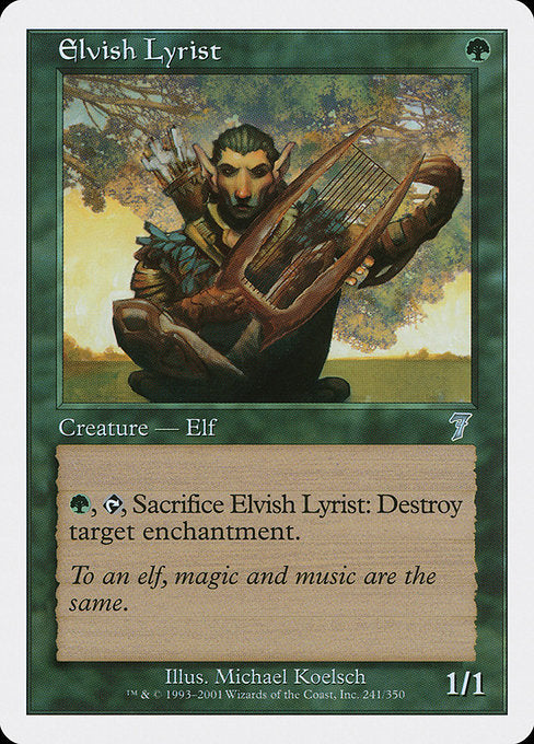 Elvish Lyrist [Seventh Edition] - Evolution TCG