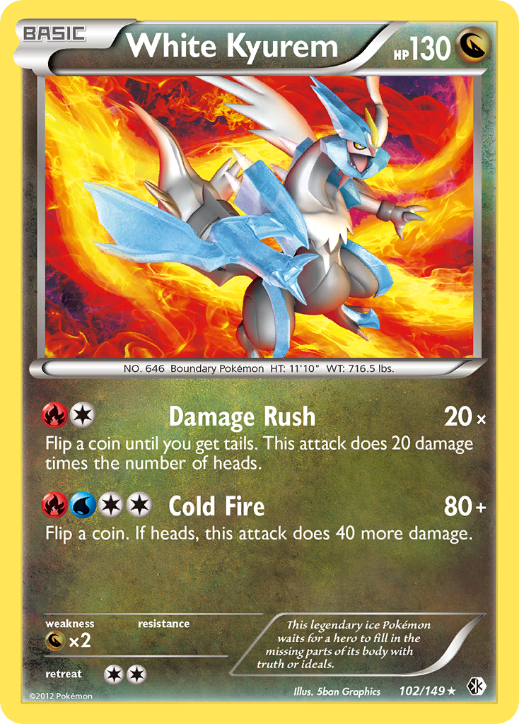 White Kyurem (102/149) [Black & White: Boundaries Crossed] - Evolution TCG