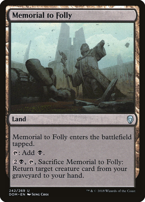 Memorial to Folly [Dominaria] - Evolution TCG