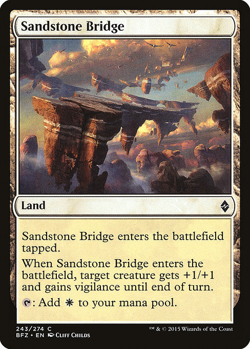 Sandstone Bridge [Battle for Zendikar] - Evolution TCG