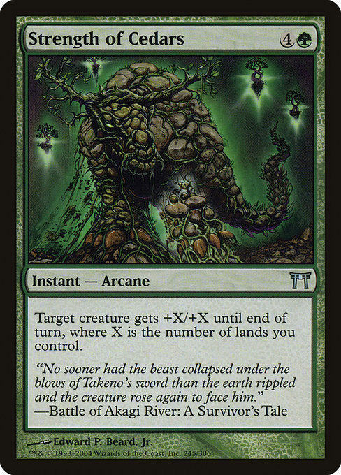 Strength of Cedars [Champions of Kamigawa] - Evolution TCG