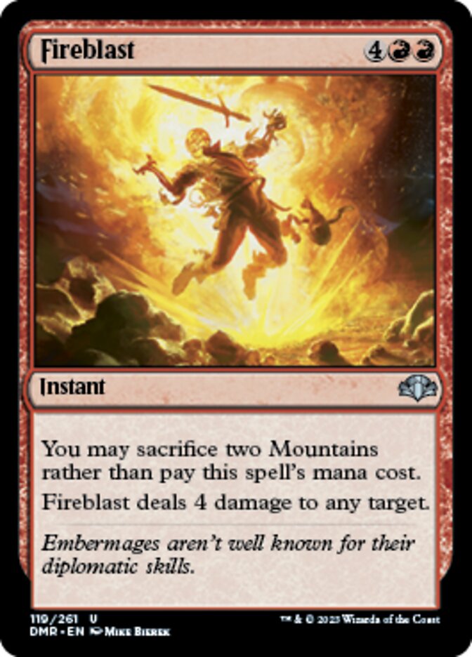 Fireblast [Dominaria Remastered] - Evolution TCG