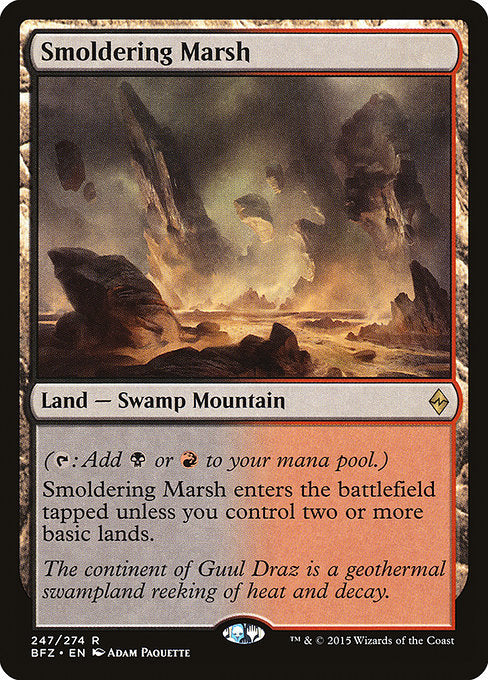 Smoldering Marsh [Battle for Zendikar] - Evolution TCG