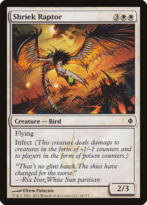 Shriek Raptor [New Phyrexia] - Evolution TCG