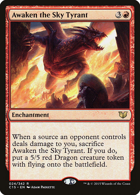 Awaken the Sky Tyrant [Commander 2015] - Evolution TCG