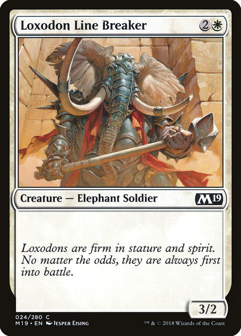 Loxodon Line Breaker [Core Set 2019] - Evolution TCG