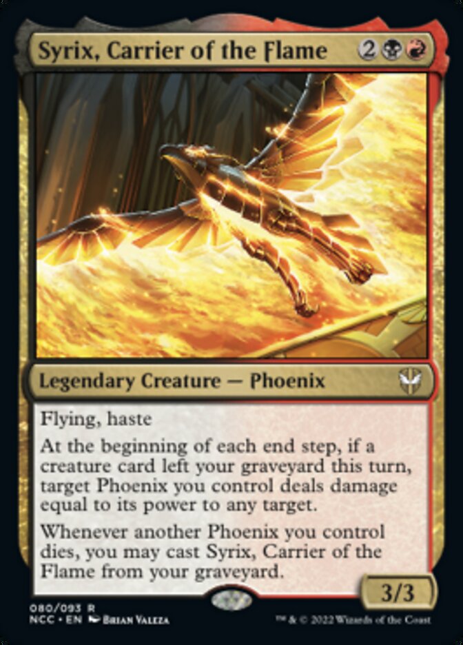Syrix, Carrier of the Flame [Streets of New Capenna Commander] - Evolution TCG