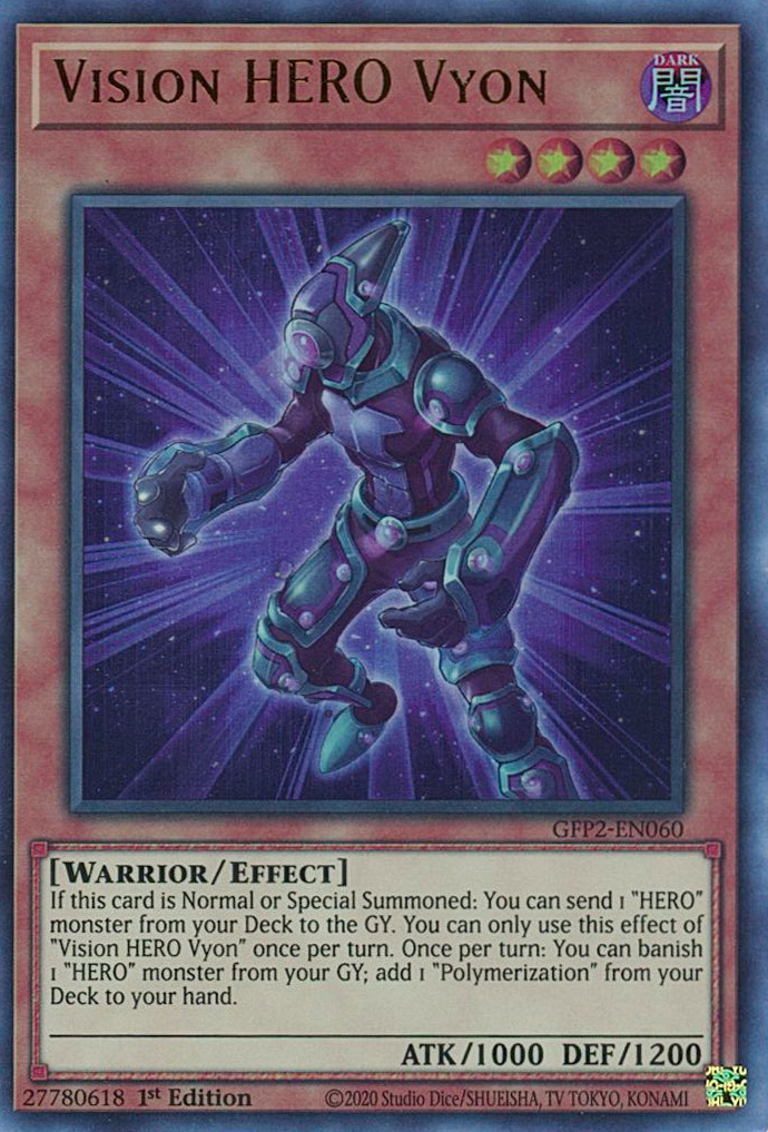 Vision HERO Vyon [GFP2-EN060] Ultra Rare - Evolution TCG
