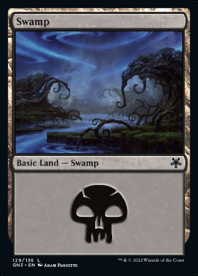 Swamp (129) [Game Night: Free-for-All] - Evolution TCG