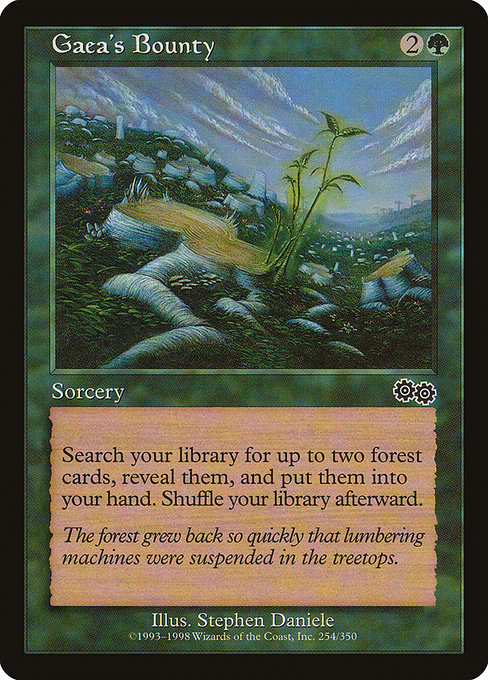 Gaea's Bounty [Urza's Saga] - Evolution TCG