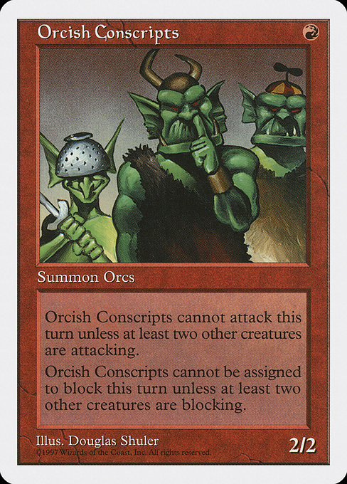 Orcish Conscripts [Fifth Edition] - Evolution TCG