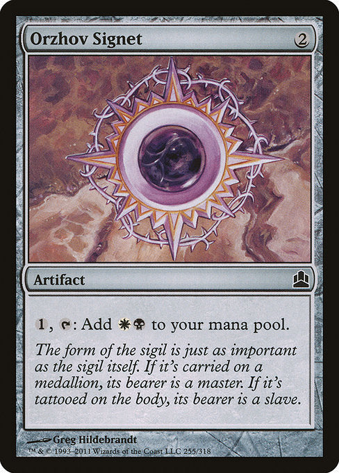 Orzhov Signet [Commander 2011] - Evolution TCG