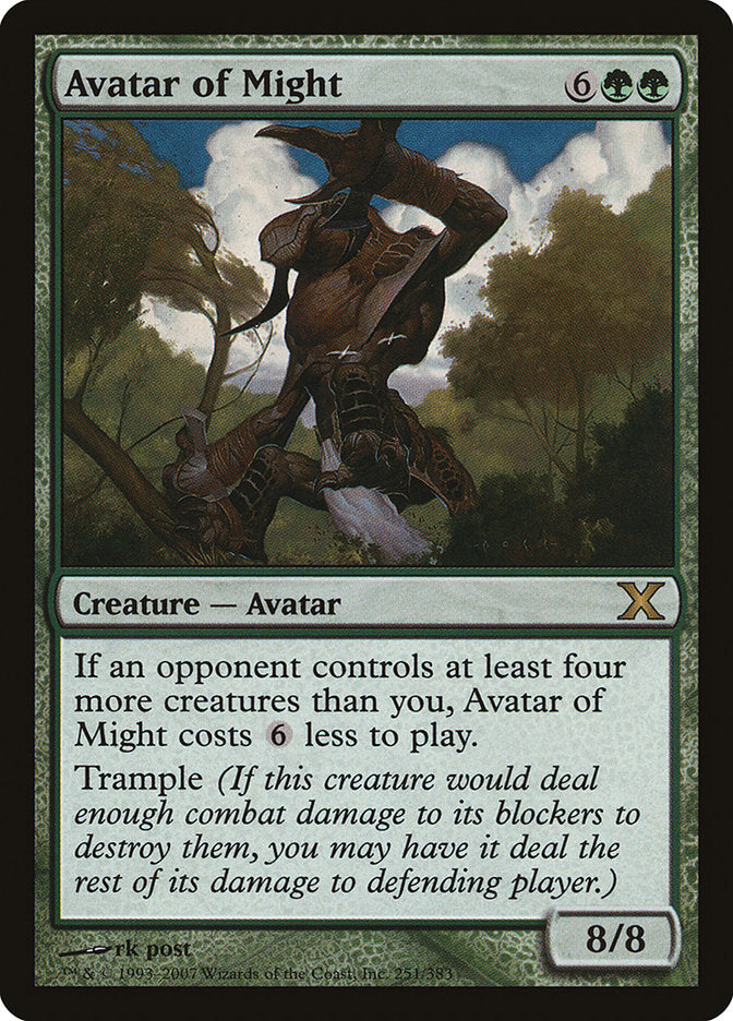 Avatar of Might [Tenth Edition] - Evolution TCG