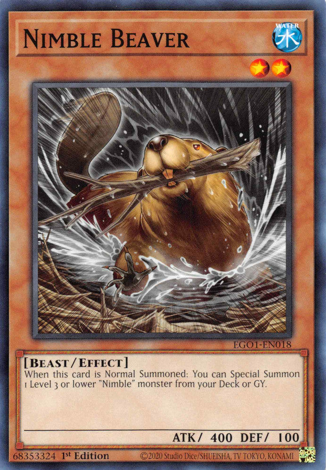 Nimble Beaver [EGO1-EN018] Common - Evolution TCG