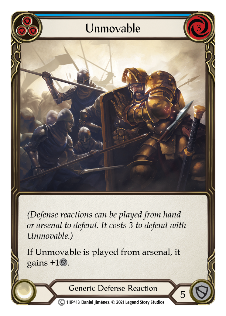 Unmovable (Blue) [1HP413] (History Pack 1) - Evolution TCG