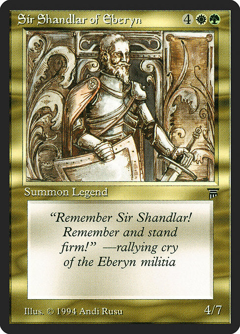 Sir Shandlar of Eberyn [Legends] - Evolution TCG