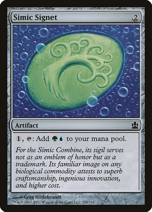 Simic Signet [Commander 2011] - Evolution TCG