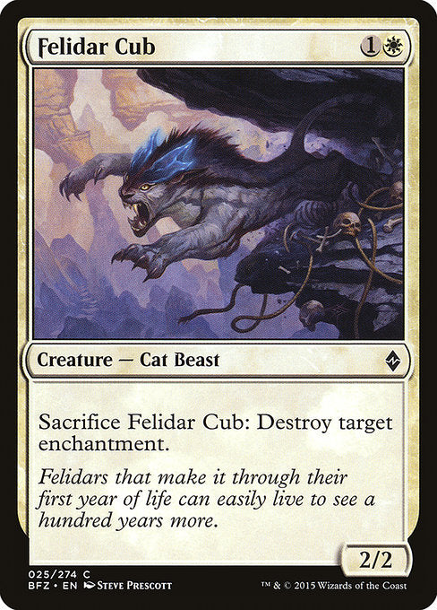 Felidar Cub [Battle for Zendikar] - Evolution TCG