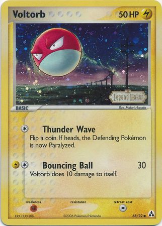 Voltorb (68/92) (Stamped) [EX: Legend Maker] - Evolution TCG