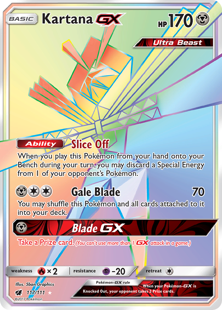 Kartana GX (117/111) [Sun & Moon: Crimson Invasion] - Evolution TCG