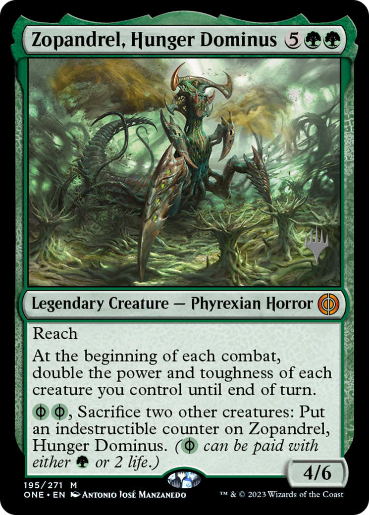 Zopandrel, Hunger Dominus (Promo Pack) [Phyrexia: All Will Be One Promos] - Evolution TCG