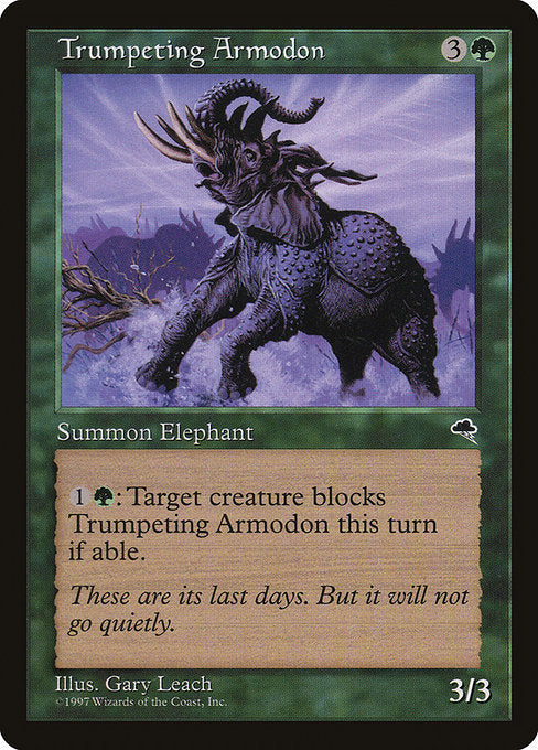 Trumpeting Armodon [Tempest] - Evolution TCG