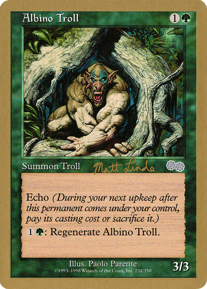 Albino Troll (Matt Linde) [World Championship Decks 1999] - Evolution TCG