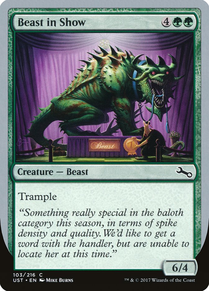 Beast in Show ("Something really special...") [Unstable] - Evolution TCG