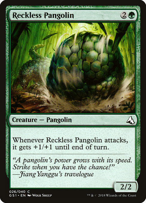 Reckless Pangolin [Global Series Jiang Yanggu & Mu Yanling] - Evolution TCG