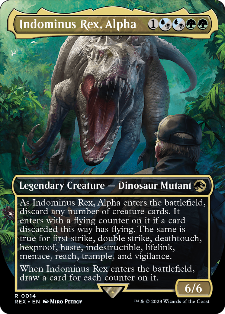Indominus Rex, Alpha (Borderless) [Jurassic World Collection] - Evolution TCG