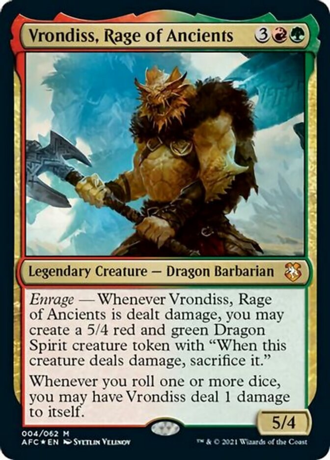 Vrondiss, Rage of Ancients (Display Commander) [Dungeons & Dragons: Adventures in the Forgotten Realms Commander] - Evolution TCG