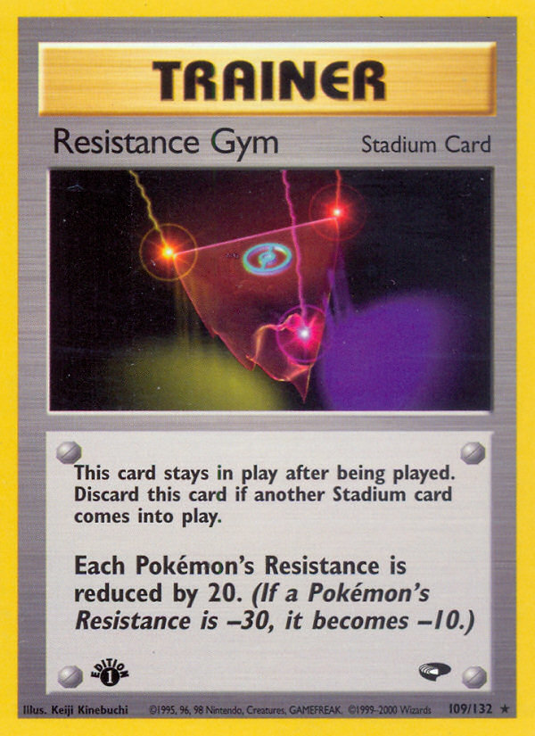 Resistance Gym (109/132) [Gym Challenge 1st Edition] - Evolution TCG