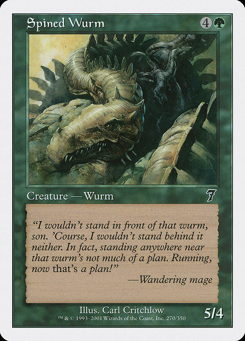 Spined Wurm [Seventh Edition] - Evolution TCG