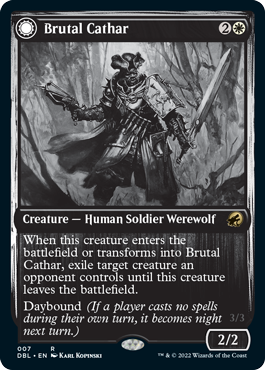 Brutal Cathar // Moonrage Brute [Innistrad: Double Feature] - Evolution TCG