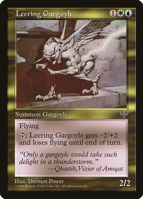 Leering Gargoyle [Mirage] - Evolution TCG