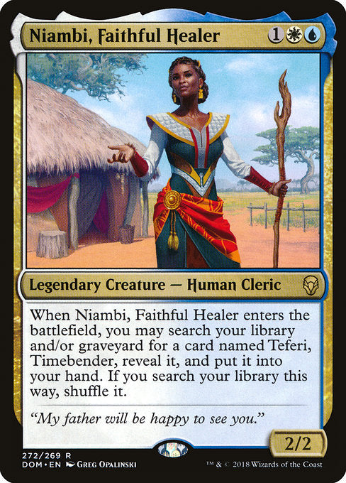 Niambi, Faithful Healer [Dominaria] - Evolution TCG