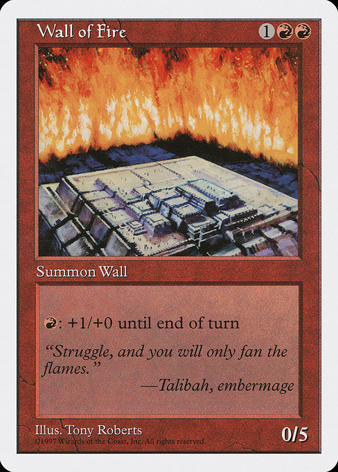 Wall of Fire [Fifth Edition] - Evolution TCG