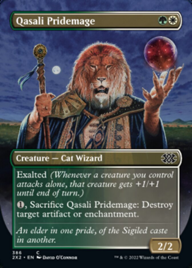 Qasali Pridemage (Borderless Alternate Art) [Double Masters 2022] - Evolution TCG