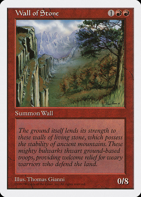 Wall of Stone [Fifth Edition] - Evolution TCG